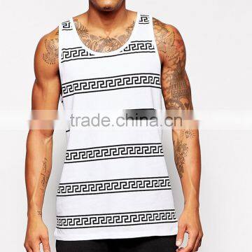 2016 Young Wave Stripe Pattern Men's Sport Tank Top 03