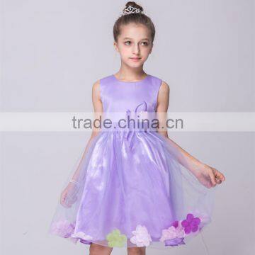 Wholesale vintage fashion knee length flower girl princess kid wedding gown dresses