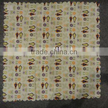 cute printed table cloth village life