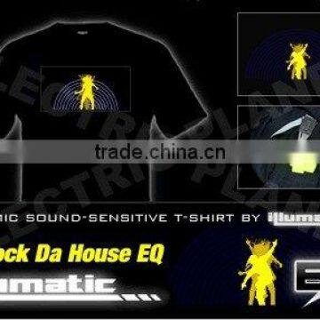 [Super Deal]Wholesale 2009 fashion hot sale T-shirt A18,el t-shirt,led t-shirt