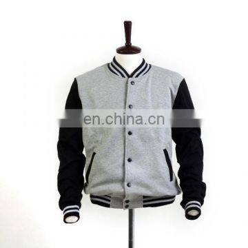 american varsity jacket/Wholesale New Fashion Women Varsity Jacket With Leather Sleeves