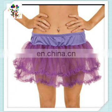 Cheap Short Adult Womens Purple Layered Tulle Petticoat HPC-2478