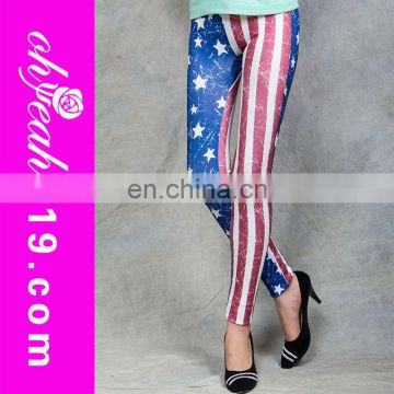 Hot popular womens american flag leggings