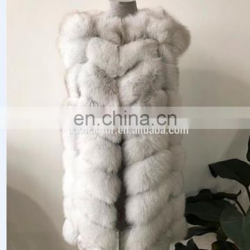 High quality wholesale 2017 ladies real fox fur vest