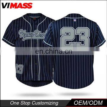 High quality new design custom blank sublimated baseball jerseys from china supplier