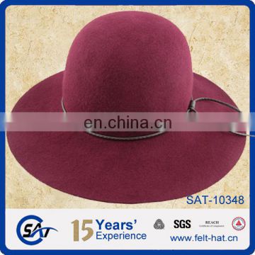 100% Australian wool bowler floppy hat