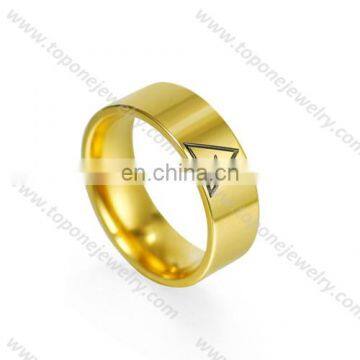 Ring masonic gold freemason stainless steel ring blanks finish