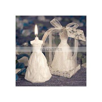 Elegant Wedding Gown Candle Favors