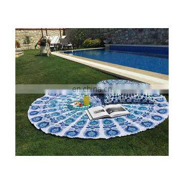 2016 fashion design beach towel with beautiful flanges Indian Round Beach Towel Tapestry Home Decor france