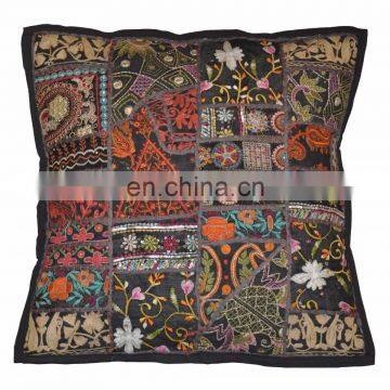 Patchwork Decor Pillow Cases Covers 16 Embroidered Ethnic Decorative Vintage Cases Indian Cushion Cover Embroidery Art Wholesale photo-5