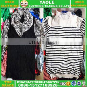 2016 YAOLE used clothes factory sale exporter of used clothing bales 100kg