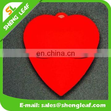 Customized pvc rubber Heart shaped usb flash drive for gifts