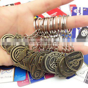 Europe's Football Leagues Club Keychain Soccer Club Logo Bronze Keychain photo-3