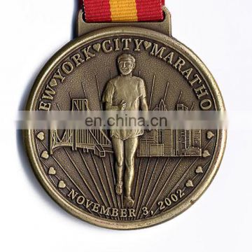 custom embossed marathon medal