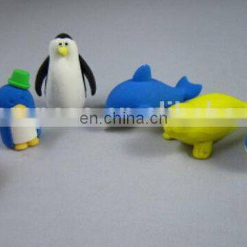 Sea animal eraser set children funny stationery set