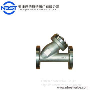 DN100 Industrial Water Filter Stainless Steel Y Type Filter Sewage