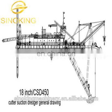 hot sale cutter suction dredger-3500m3/h