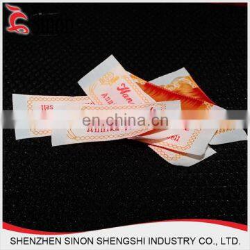 wholesale china printed private women clothing labels