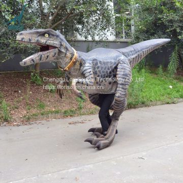 LORISO1219 Super realistic costumes 15kg dinosaur velociraptor costume