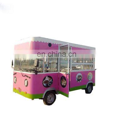 Commercial stainless steel mobile food truck for sale