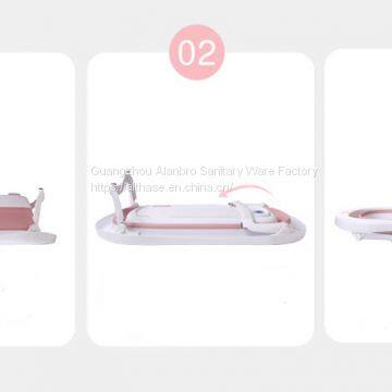 Plastic Baby Folding Bathtub With Temperature Foldable Portable Bath Tub photo-5