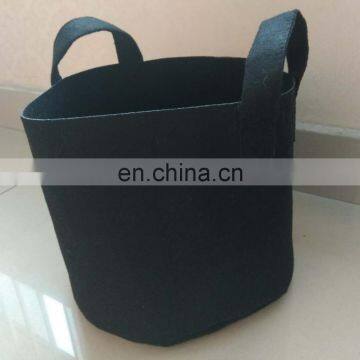 yellow customized color felt fabric pot with handles cheap high quality bag vegetable grow bags