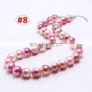 Girl DIY Necklace Colorful Beads Children Candy Bubble Necklace Boutique 12Colors photo-5