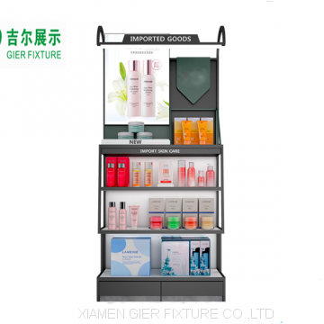 Design Beauty Supplies Store Display Stand Retail Makeup Shelves Cosmetic Display Rack photo-3
