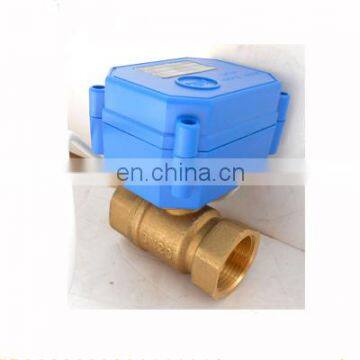 normal close ball valve 12v 2 wire cr04 cwx15 brass ss304 female BSP NPT motorized ball valve with electric drive