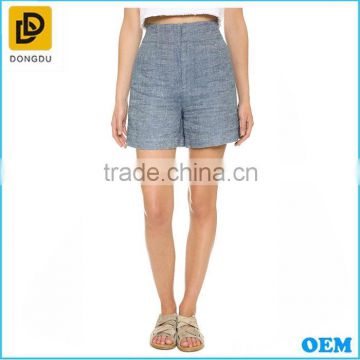 100%Cotton mid-rise waist shorts sexy women denim shorts