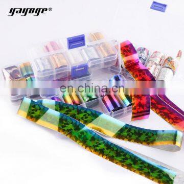 Poly gel Foil World Nail Art Stencil Sticker