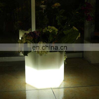 Decoration Plastic Furniture Led Lighting Flower Pot Planter Vase photo-5