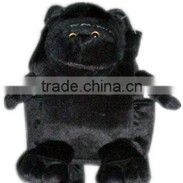 Best quality plush black gorilla backpack