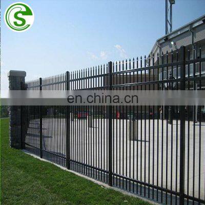 Eco-friendly wrought iron fence metal modern steel fence design philippines