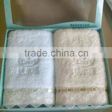 Embroidery /lace/ Gift /custom Made Gift Box /gift Towel photo-2
