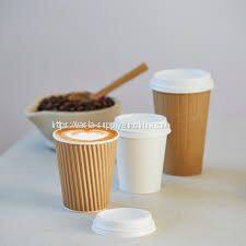 Eco friendly recyclable coffee cup lids disposable paper coffee PLA material lids