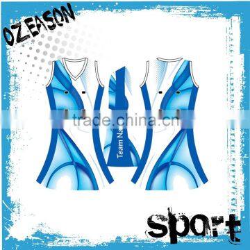 Professional Custom Latest Sport Design Netball Uniforms for Girls photo-1