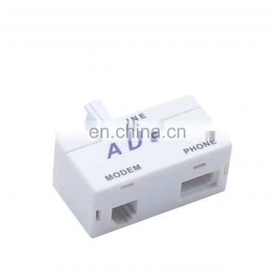 MT-5706 modem splitter RJ11 adsl dsl filtre splitter connector  1 in 2 out splitter with gel