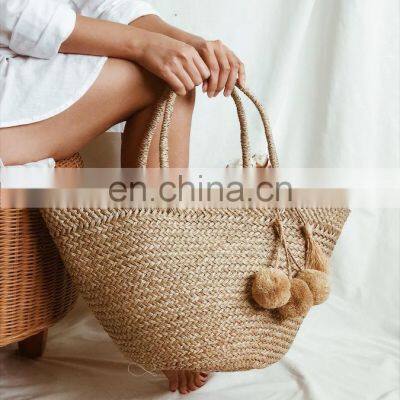 Vietnamese Handmade Straw Bag Bamboo Weave Handbag photo-3