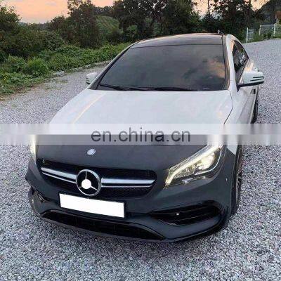 Car Bumpers Auto Parts W117 for Benz W117 CLA Upgrade CLA45 Model Include Front Bumpers Rear Bumper Side Skirts Rear Diffuser