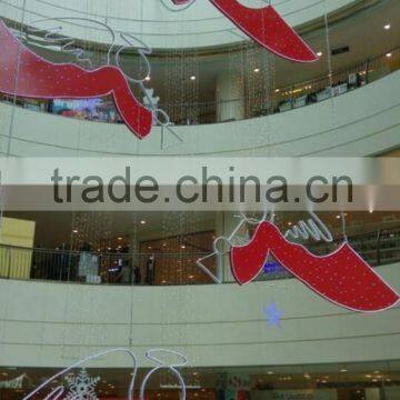 2015 hanging angel shopping mall commercial display for christmas