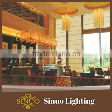 Lobby high elegant murano glass ceiling pendant lamps