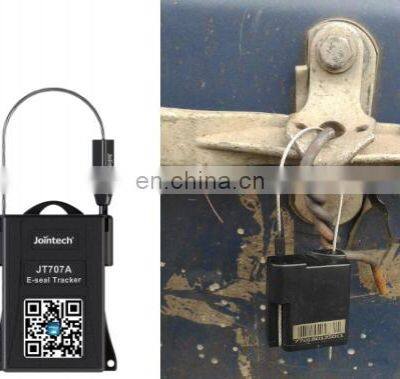 Rechargeable Smart GPS Tracker JT707A Alert Alarm Cutting Lock Cable GPS Container Seal Lock Tracker Small Size GPS Seal