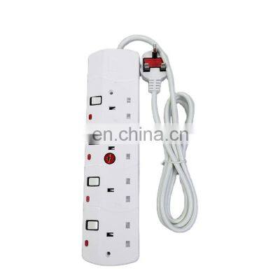 Hot Sell Cheap Price British UK 13A plug outlet extension socket customized wire length