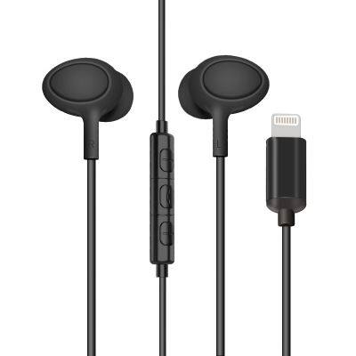 2018 Tangle-free MFi 8 Pin Earbuds Noise-canceling Headphones High Tech Black Earphone for i Phone6 Original photo-2