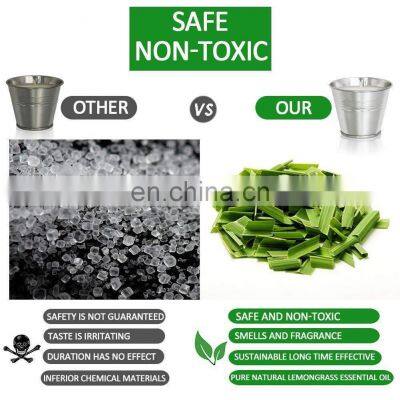 Hot Selling Environmental Protection Soy Wax Citronella Oil Household Iron Bucket Mosquito Repellent Scented Candles 8-piece photo-5