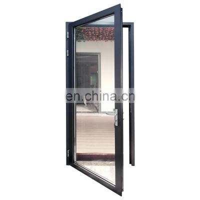 Modern aluminum double glass front door aluminium casement doors for house