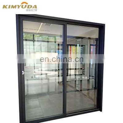 Reaching Hotel Apartment Free Design Australian Standard Matt Black Aluminum Double Glaze Sliding Doors & Window