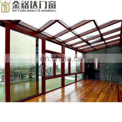 New Design Good Quality Aluminum Profile Travel Porch With Double Glazing Tempered Aluminium Glass Sunhouse