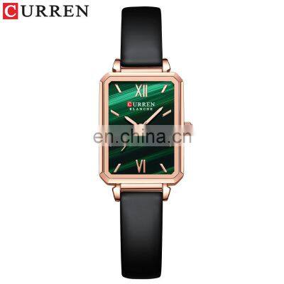 Curren / 9082 Luxury Brand New Ladies Watch Leather Fashion Casual Quartz Ladies Watch Reloj Verde Para Mujer